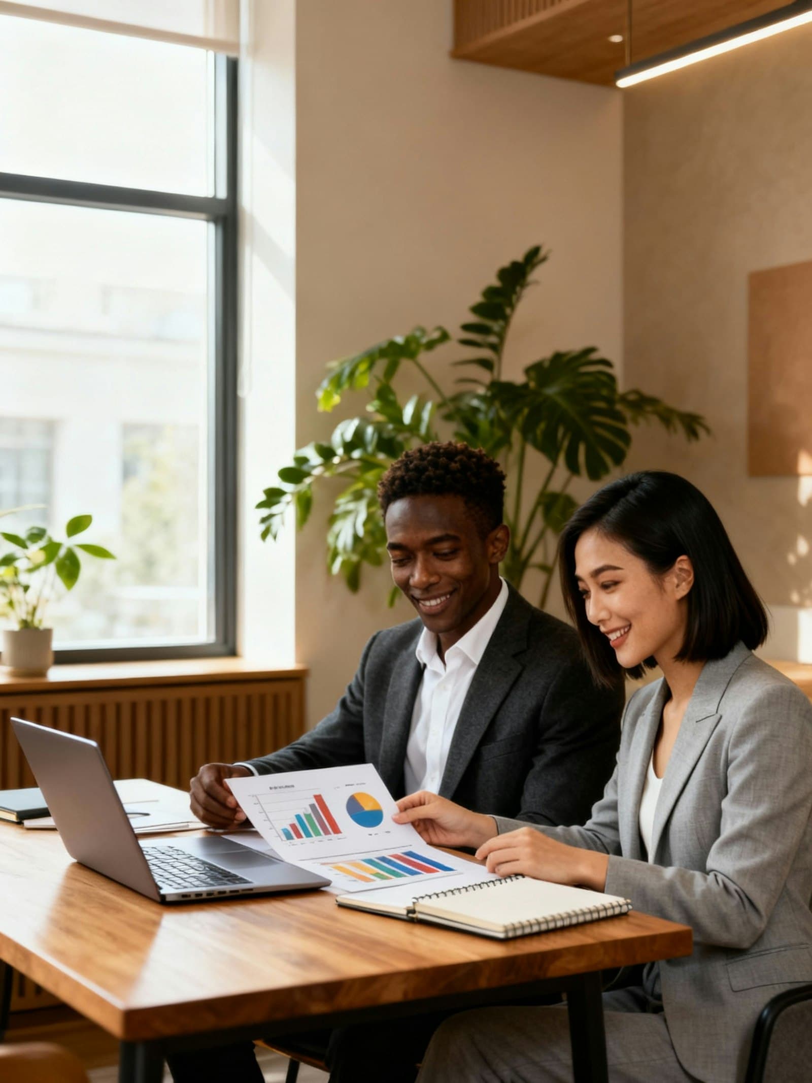 Two professionals reviewing performance together, the kind of read an Insurer gets on their Mental Health Cover